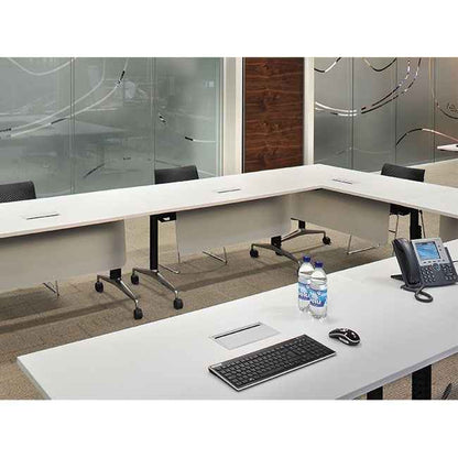 Orangebox Obvio Active Flip Top Table - Trapezoid