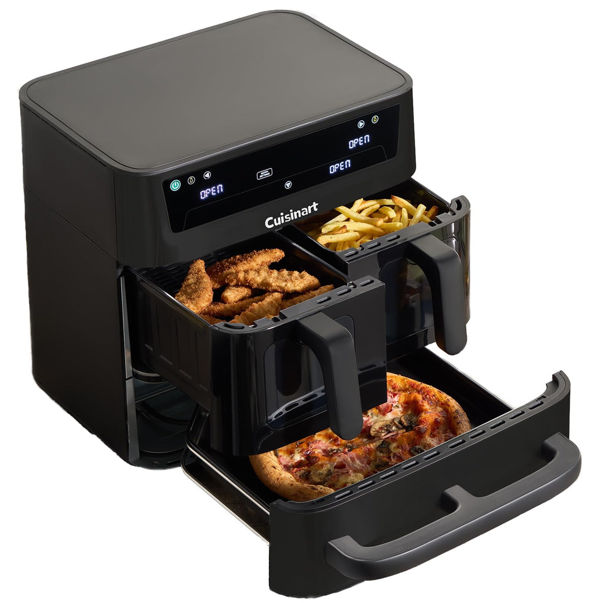 Cuisinart Tri Zone 13.6L Air Fryer & Oven | PFAS-Free | XXXL capacity | 3 Independent Cooking Zones