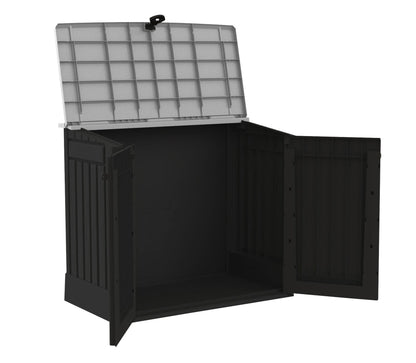 Keter Store It Out Midi Outdoor Garden Storage Shed, Black and Grey, 130 x 74 x 110 cm