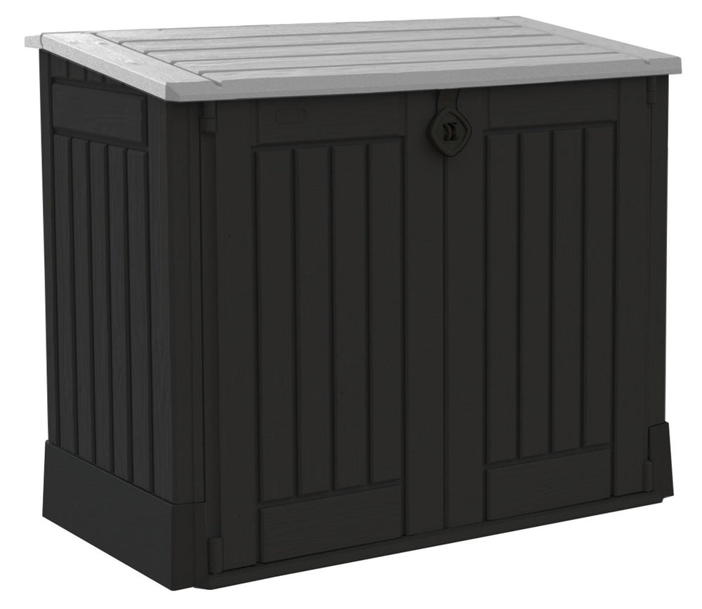 Keter Store It Out Midi Outdoor Garden Storage Shed, Black and Grey, 130 x 74 x 110 cm
