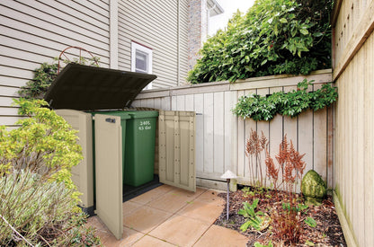 Keter Store It Arc Outdoor Garden Shed, 1200 Litres, Taupe/Beige