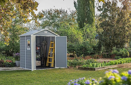 Keter Manor 6 x 5ft Double Door Outdoor Garden Shed