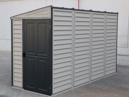 Duramax 4x10 Sidemate Shed Gray with Foundation 36725