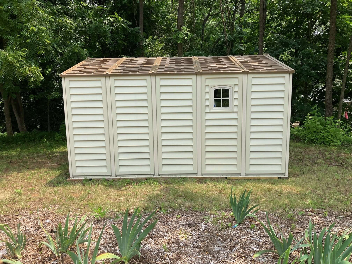 Duramax 10.5ft X13ft Woodbridge Vinyl Plus with Foundation 40234 CA