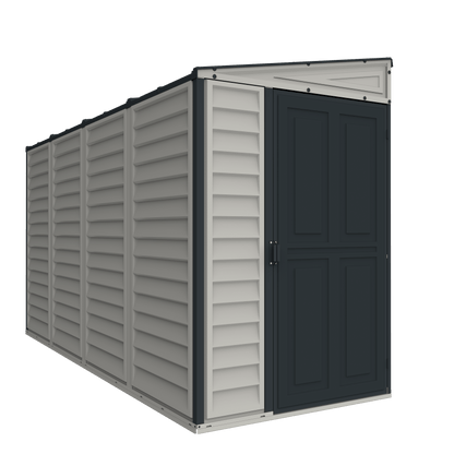 Duramax 4x10 Sidemate Shed Gray with Foundation 36725