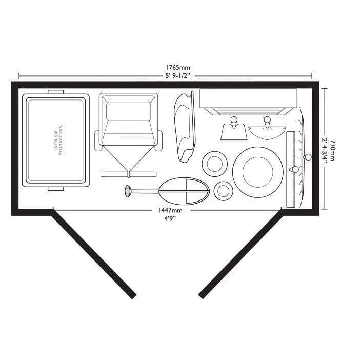 Suncast Everett Shed 6x3