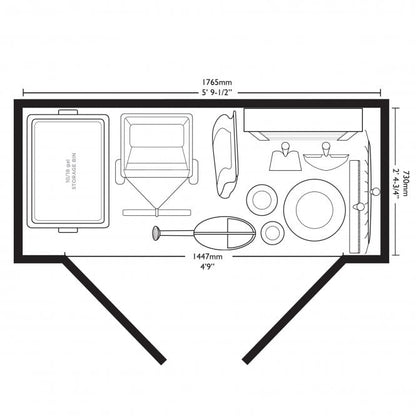 Suncast Everett Shed 6x3