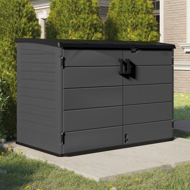 Suncast Moda Stow-Away Large Store - Peppercorn Grey