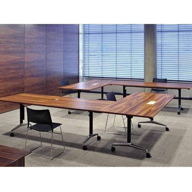 Orangebox Obvio Active Flip Top Table - Trapezoid